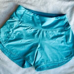 Lululemon 4 inch. Size 0.  Speed Up. Lined shorts.